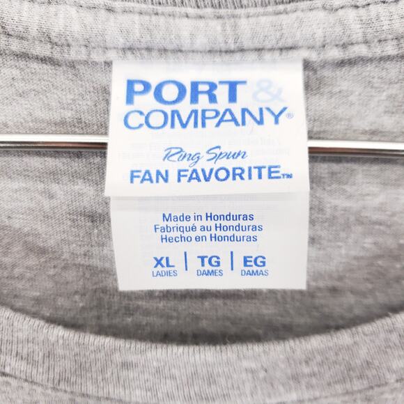 Port and Company T Shirt Womens Size XL Gray Someone in Colorado Loves Me Print - Picture 5 of 6